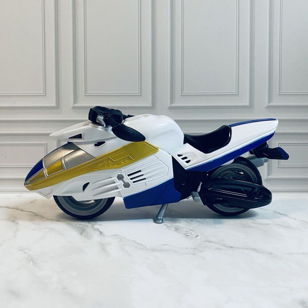 Hasbro Power Rangers Lightning Time Force Blue Ranger And Cycle Incomplete - Picture 5 of 7